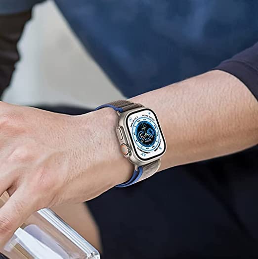 廃盤Apple純正バンド ブルーグレイトレイルループ M/L Apple Watch Ultra アップルウォッチ トレイルループ ウルトラ